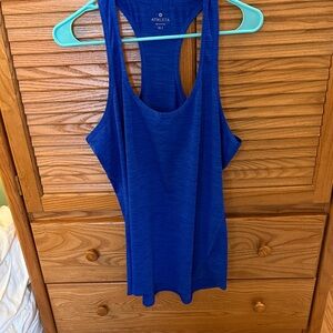 Athleta Electric Blue Racerback Tank Top Size XL Tall